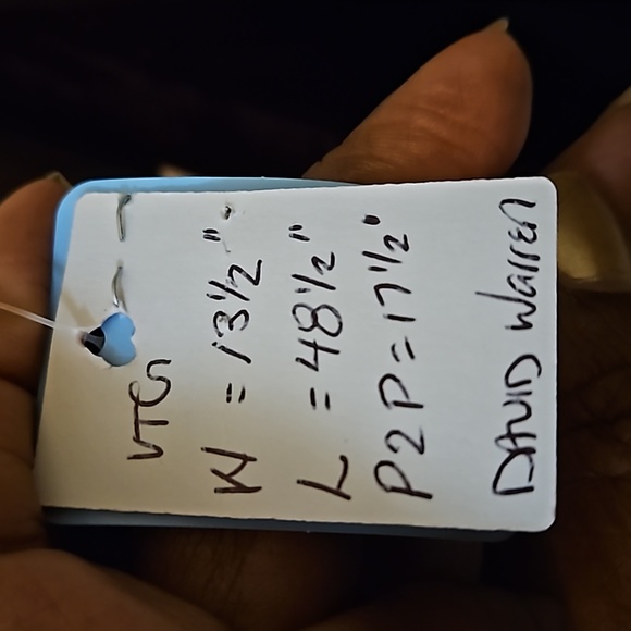 VTG David Warren Saks Fifth Avenue Suede Dress - Picture 7 of 7